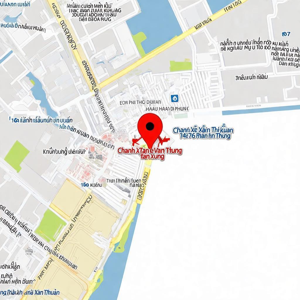 Bản đồ hoặc hình ảnh minh họa vị trí của Chành Xe Tân Vạn Thuận 746 Phan Đình Phùng trên đường Phan Đình Phùng, Trà Vinh.